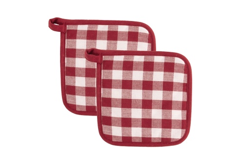 Tiseco Gingham Pannenlap - 2 Stuks - 20 x 20cm