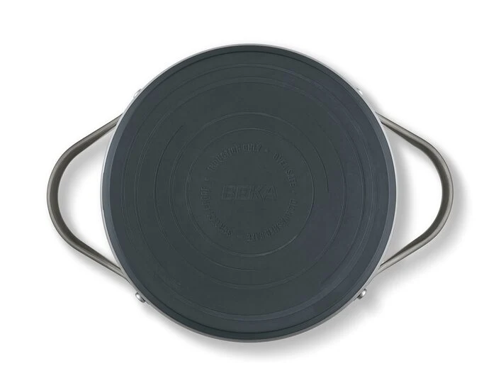 Beka Sensa Saucepan with Softbase Base – Glass Lid with Downdraft Function – Espresso