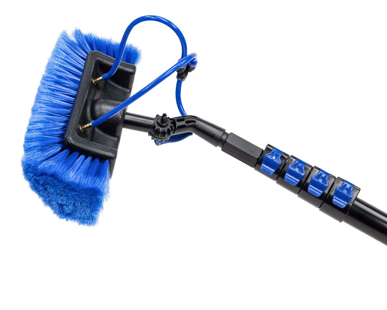 D&L Vijfzijdige Was Borstel Waterdoorlatend - 28cm - Blauw