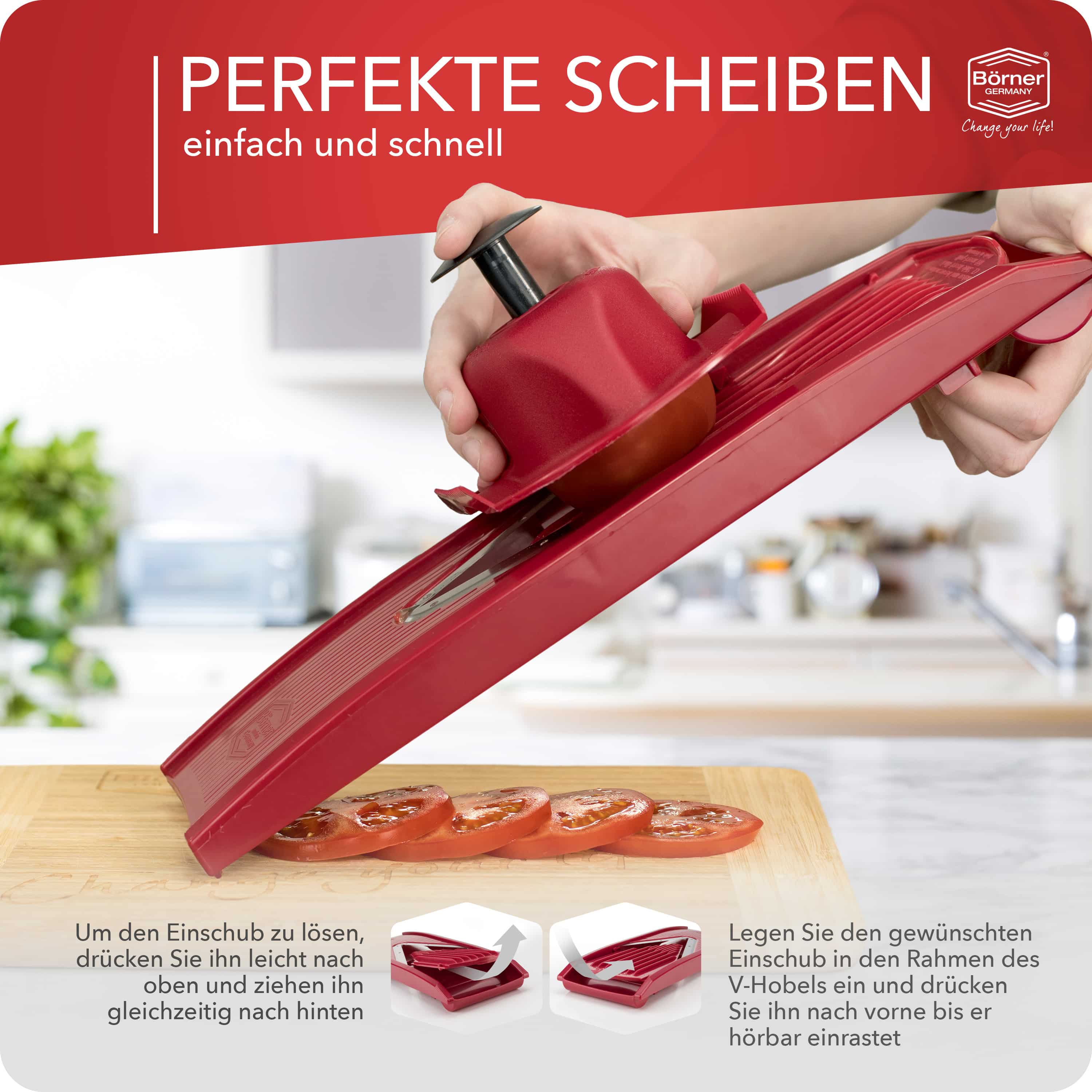 Mandoline Börner V1 ClassicLine - Set professionnel