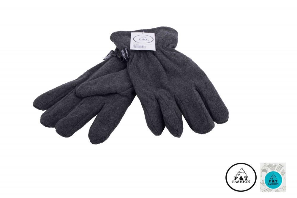 P&T Heren Handschoenen - Fleece + Thinsulate - Grijs