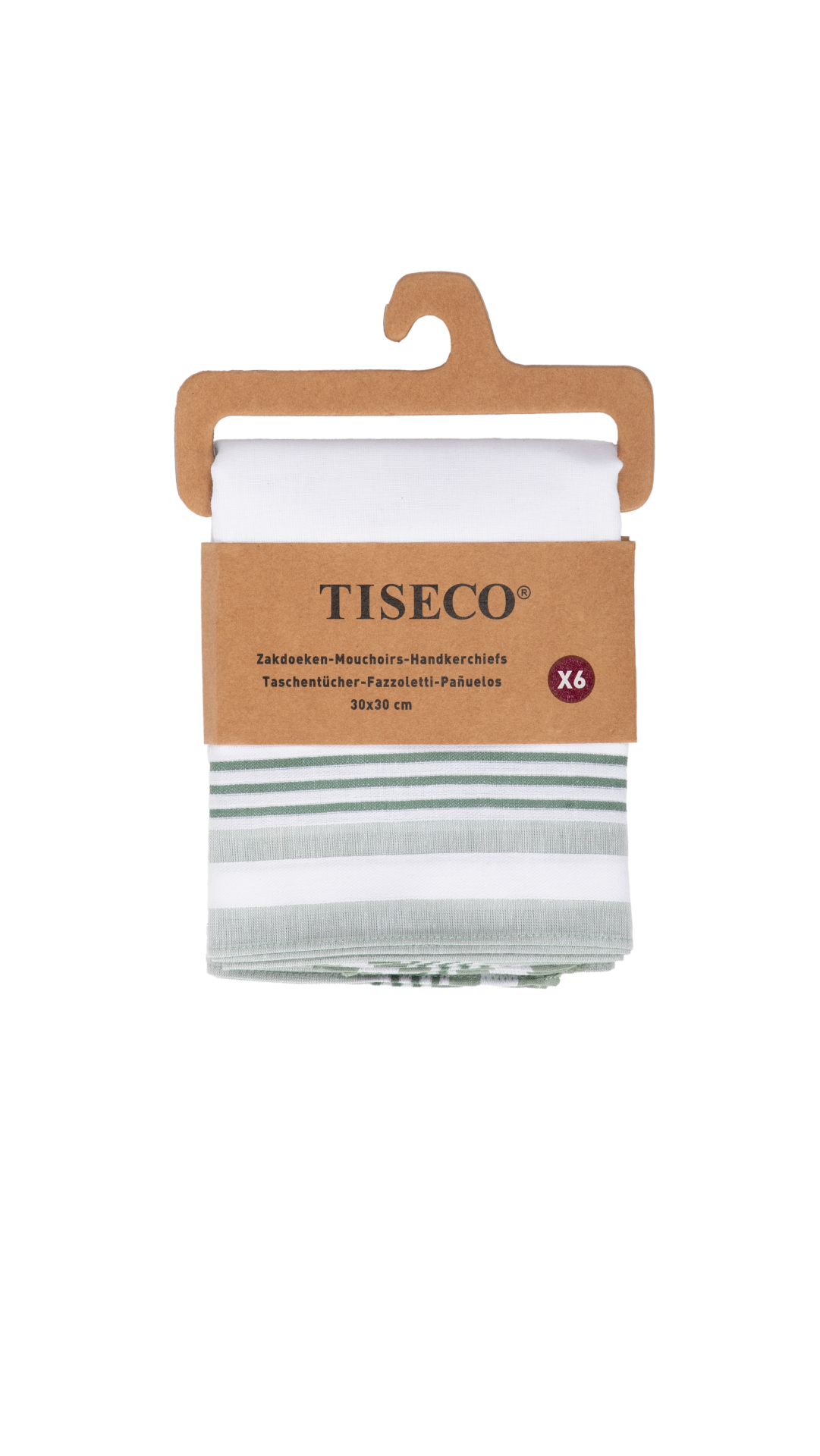 Tiseco Dameszakdoeken Alta 2 - 30x30cm - 6 Stuks - 100% Katoen