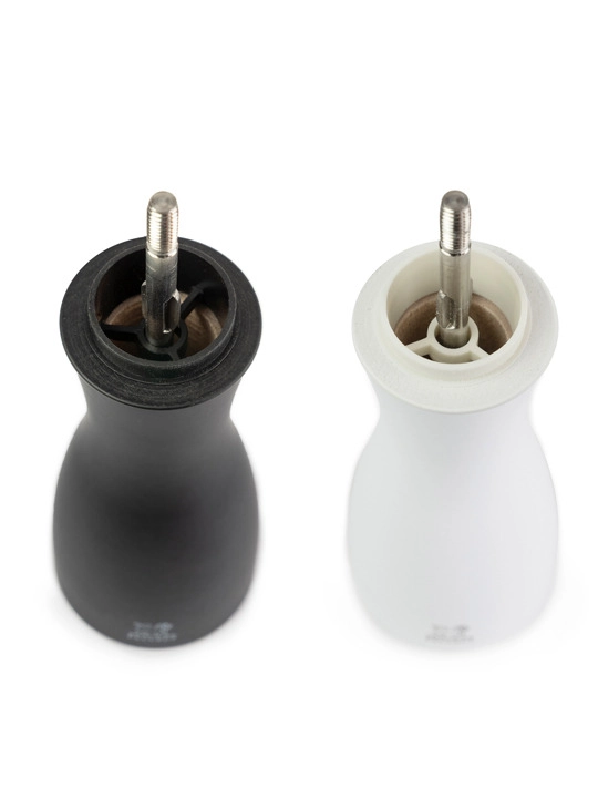 Peugeot Tahiti Duo Manuele Peper- en Zoutmolen uit Hout - 15cm - Zwart & Wit