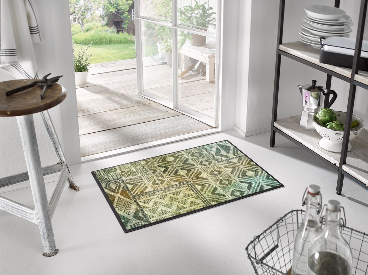 Kleen-Tex Wash+Dry Wasbare Deurmat - Aztec Nomad