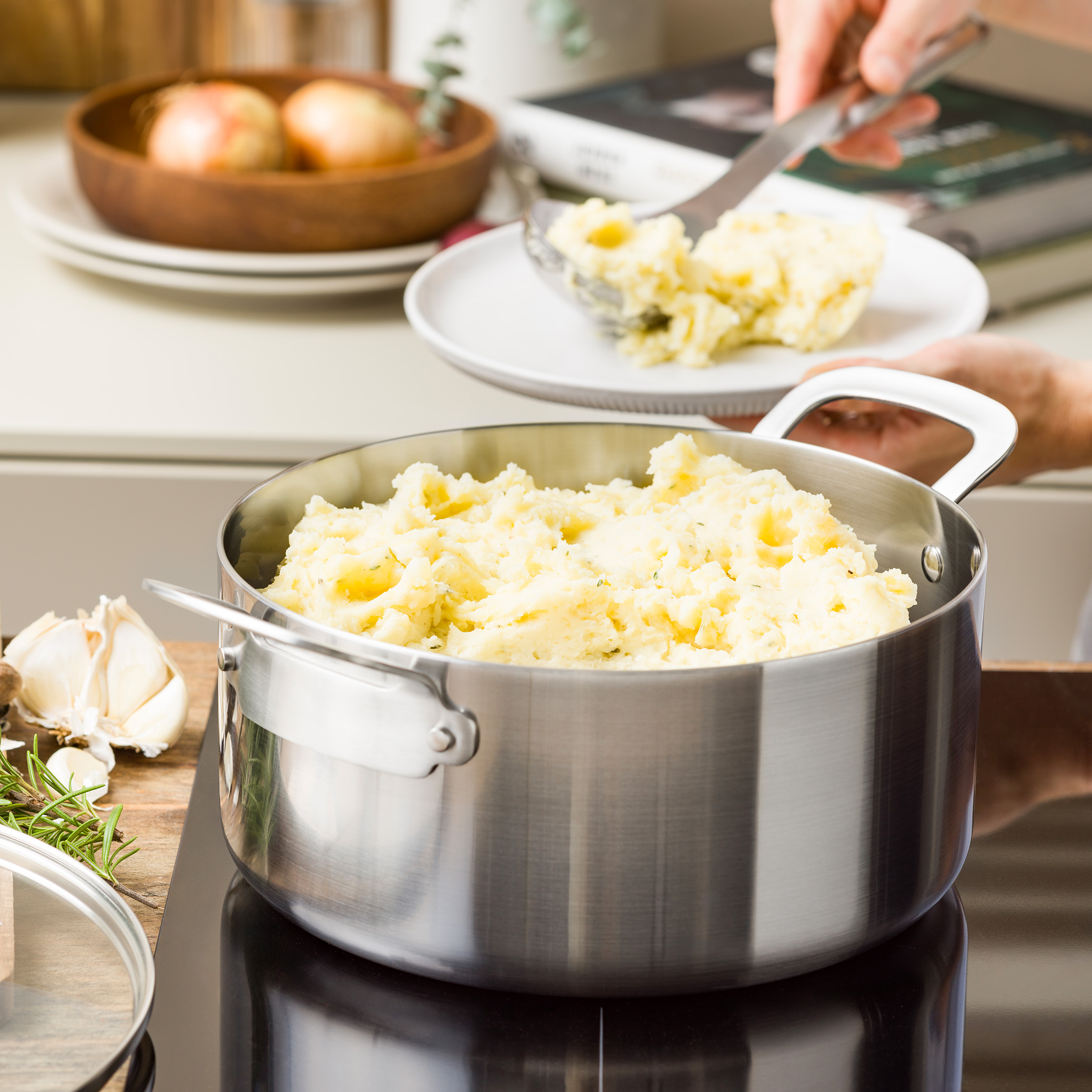 Dagelijkse Kost Jeroen Meus Proline 3PLY Kookpot met Glazen Deksel - Professioneel 3-Laags Roestvrij Staal - PFAS vrij
