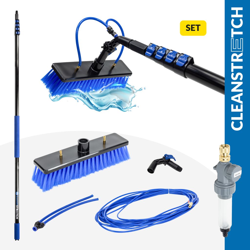 D&L Cleanstretch Aluminium Telescoopsteel met Allround Borstel