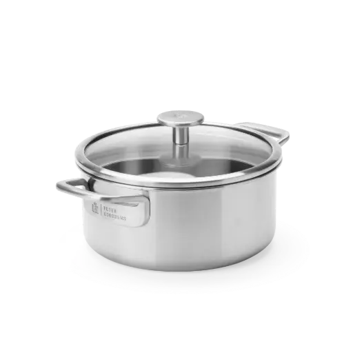 BK Peter Goossens Maestro 3PLY Kookpot RVS met Glazen Deksel - PFAS vrij