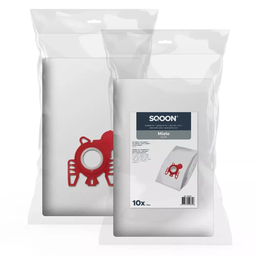 SQOON Stofzuigerzakken geschikt voor Miele F/J/M 3-D - 10 Stuks