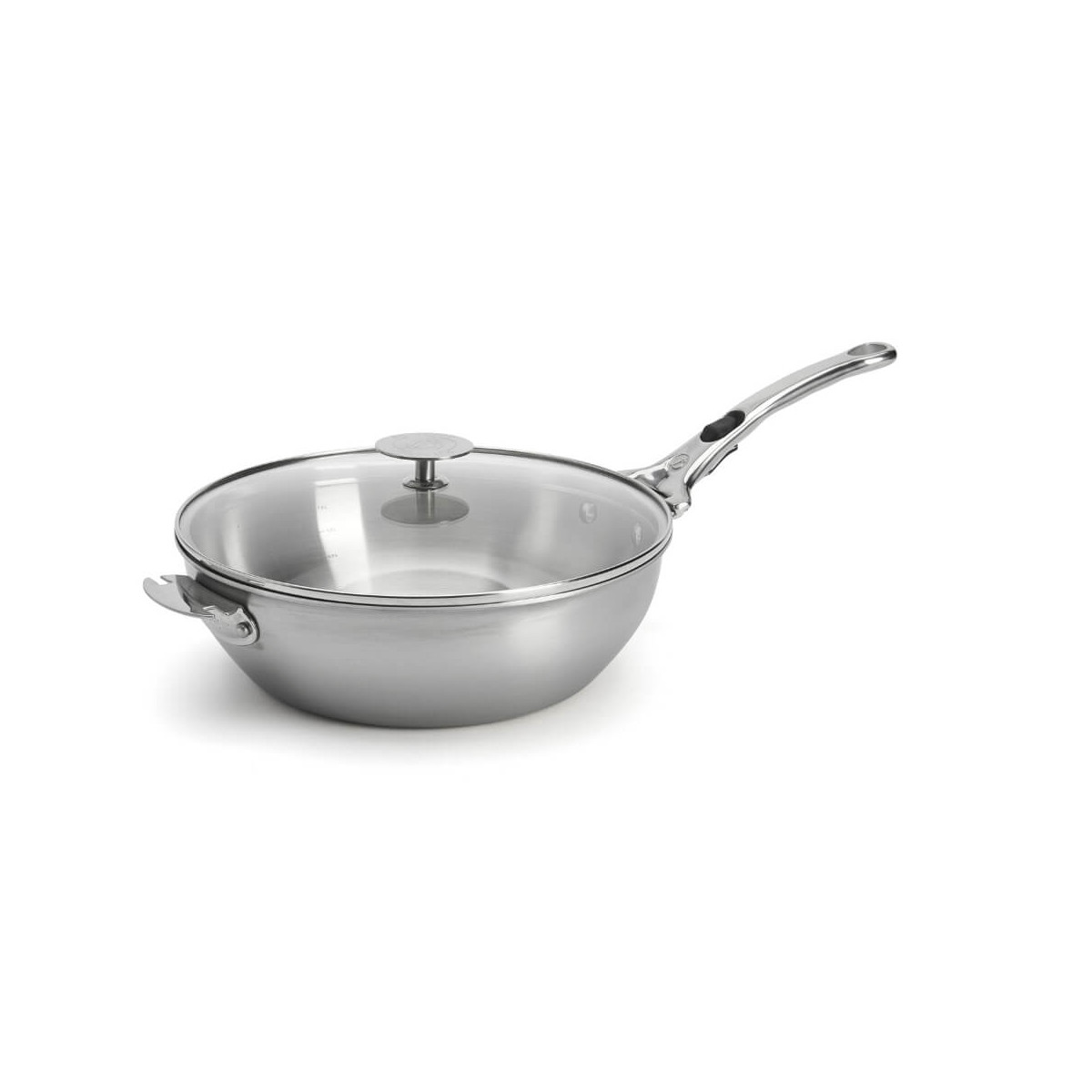 De Buyer Alchimy LOQY Sauteuse – Stainless steel – Removable handles – Ø 24cm