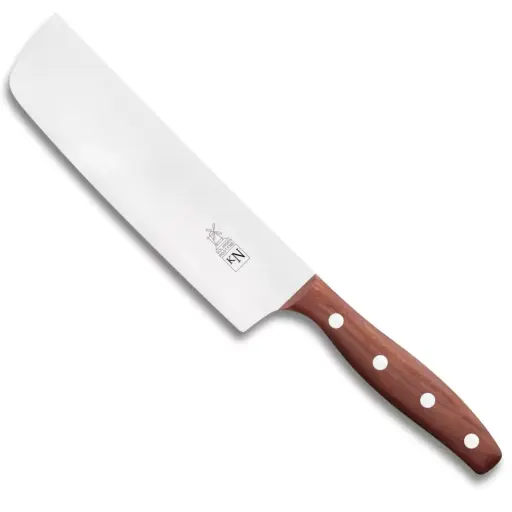 Robert Herder KN Nakiri - Groentemes - 60HRC Rvs - Lemmet 18cm - Heft Pruimenhout
