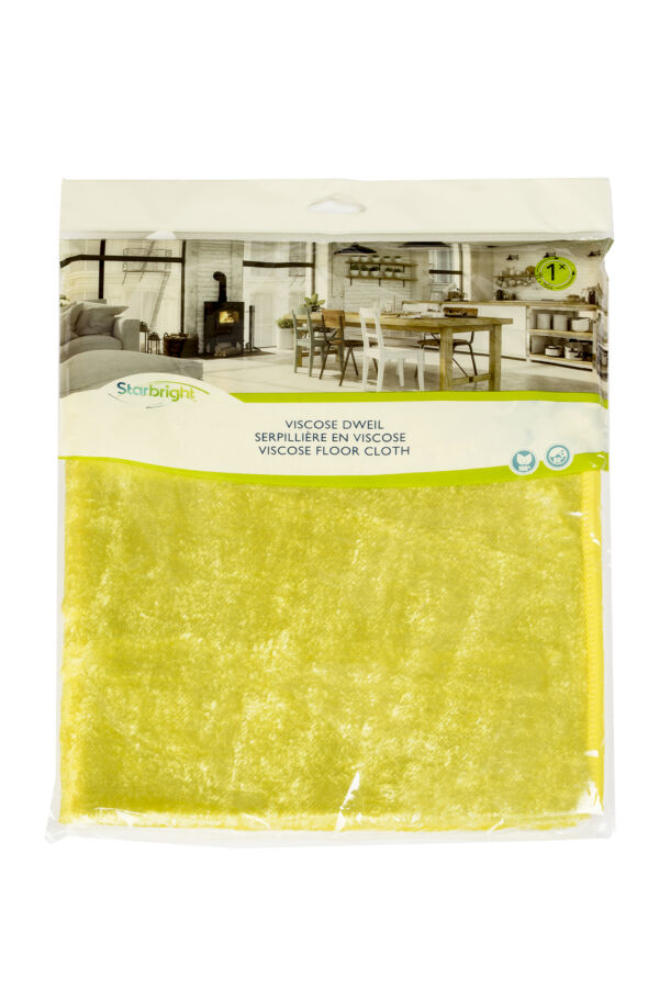 Viscose Dweil met Gele Haartjes - 52 x 70cm.