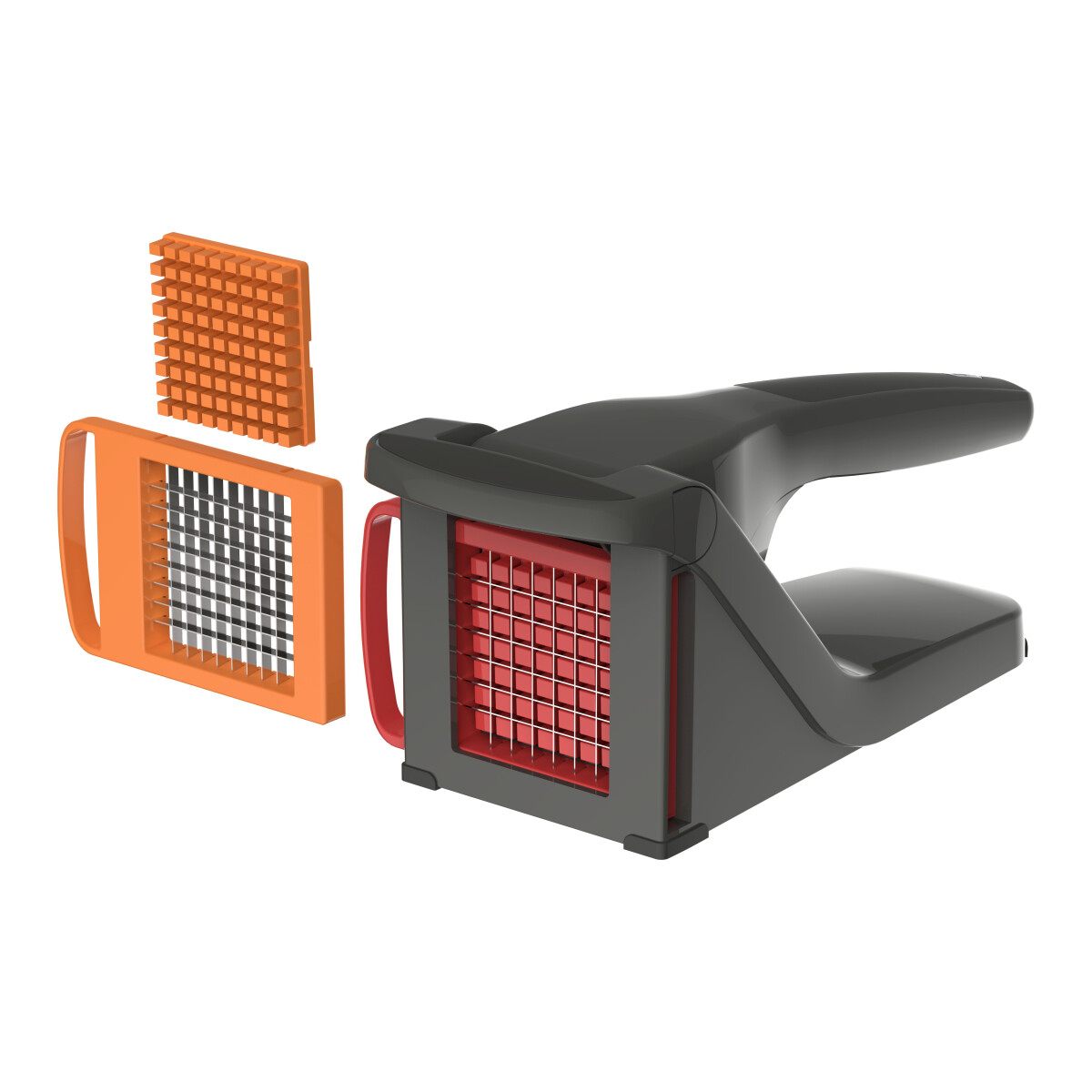 Zyliss Friet- & Groentesnijder met 2 Verwisselbare RVS Messen 7 & 9 mm - Antislip Bodem - Vaatwasserbestendig