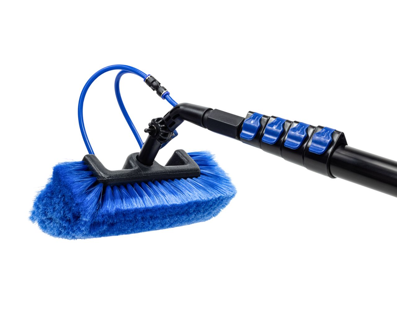 D&L Vijfzijdige Was Borstel Waterdoorlatend - 28cm - Blauw
