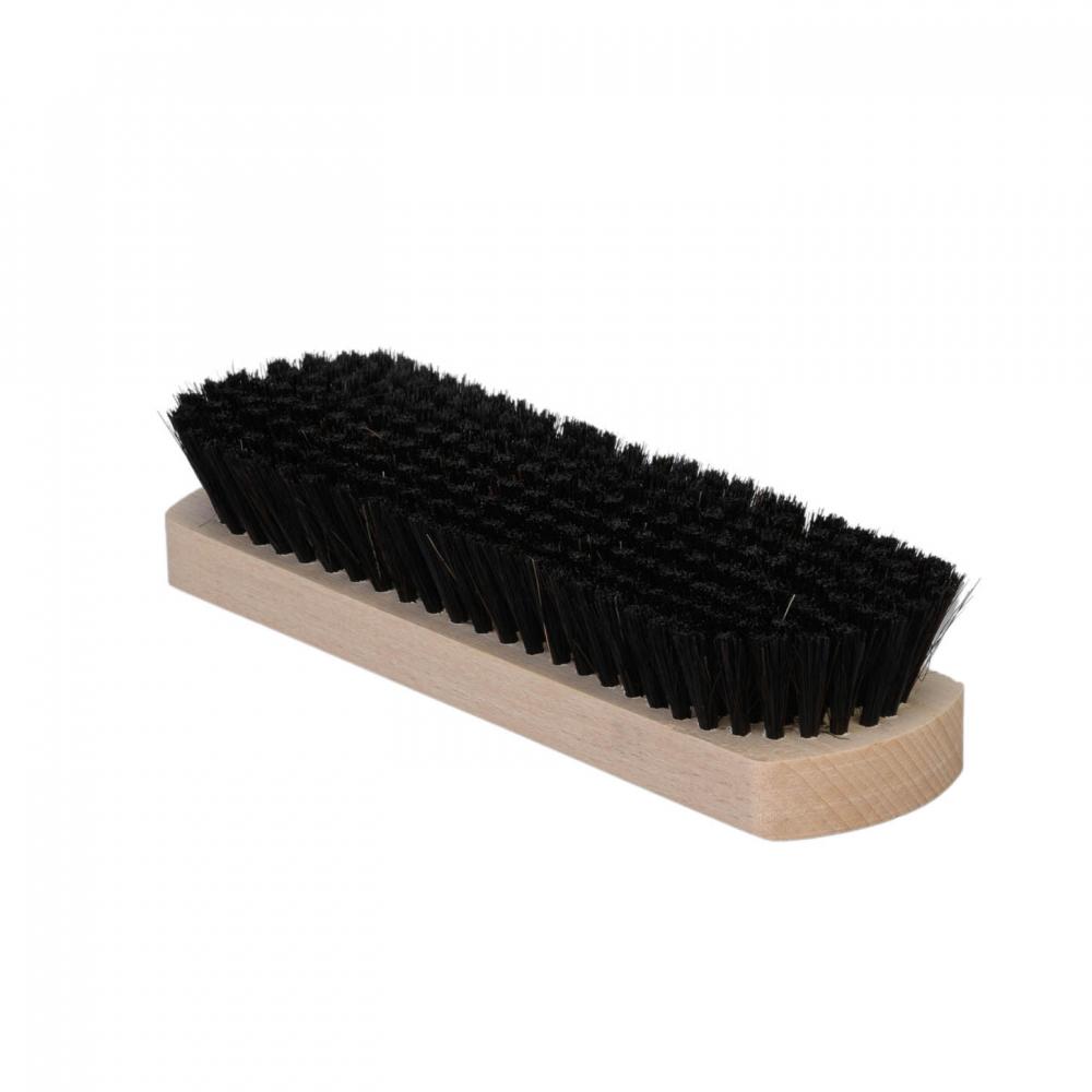 Schoenborstel - Uitpoetsborstel - Oppoetsborstel met Varkenshaar - Zwart