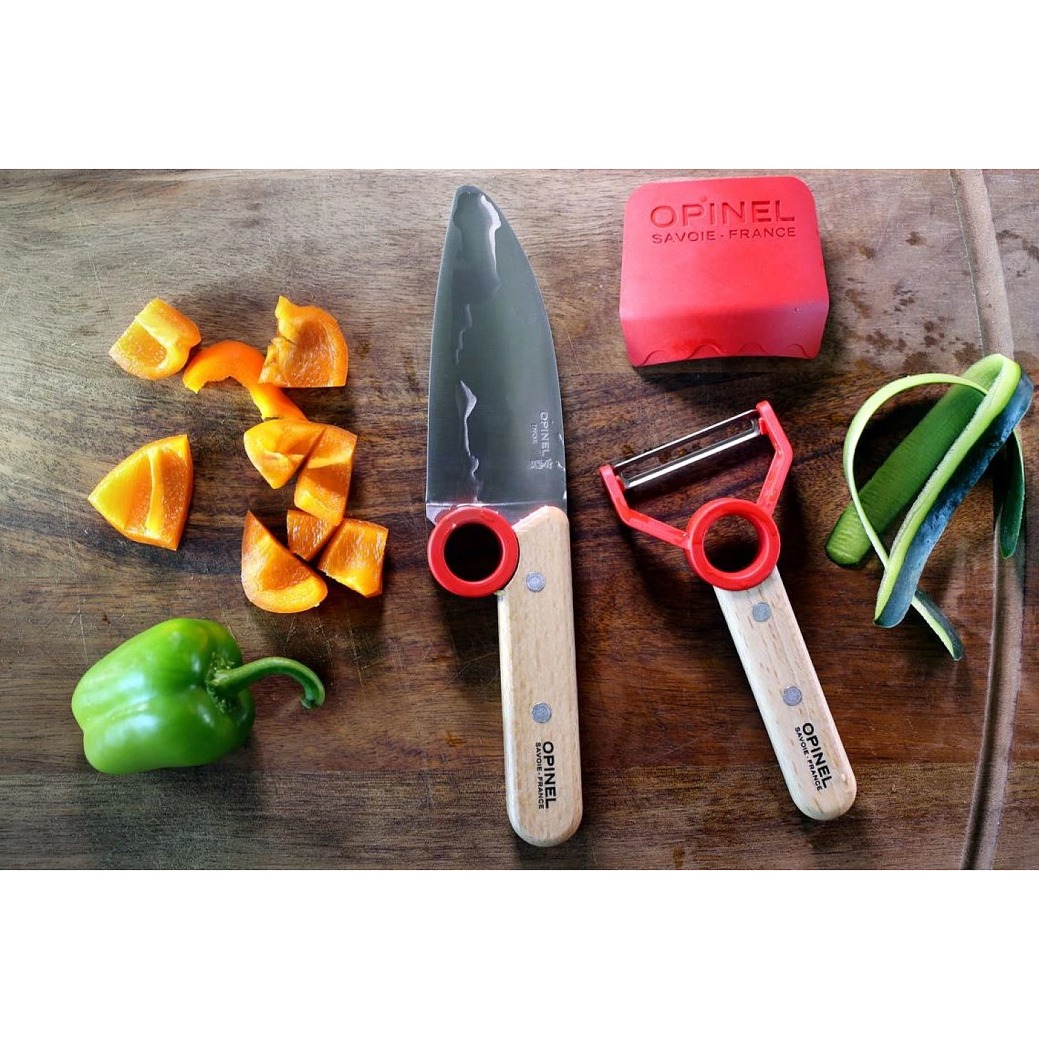 Opinel Children’s Chef’s Knife Le Petit Chef – 2-piece set