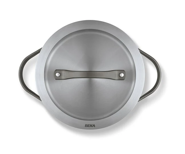Beka Sensa Saucepan with Softbase Base – Glass Lid with Downdraft Function – Espresso