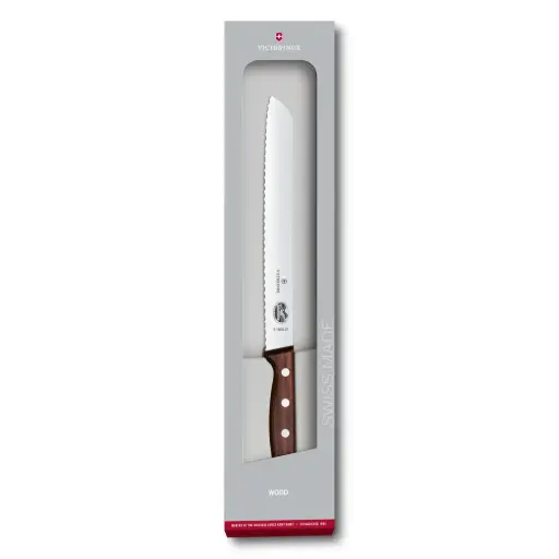 Victorinox Wood Broodmes - Lemmet 21cm - Heft Esdoornhout - Geschenkdoos