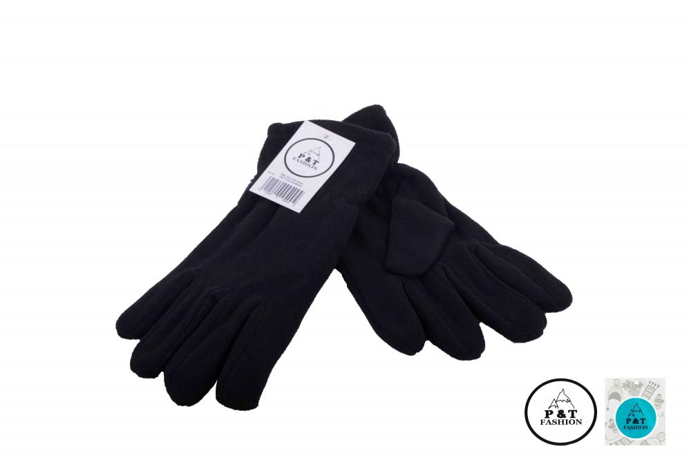 P&T Heren Handschoenen - Fleece + Thinsulate - Zwart