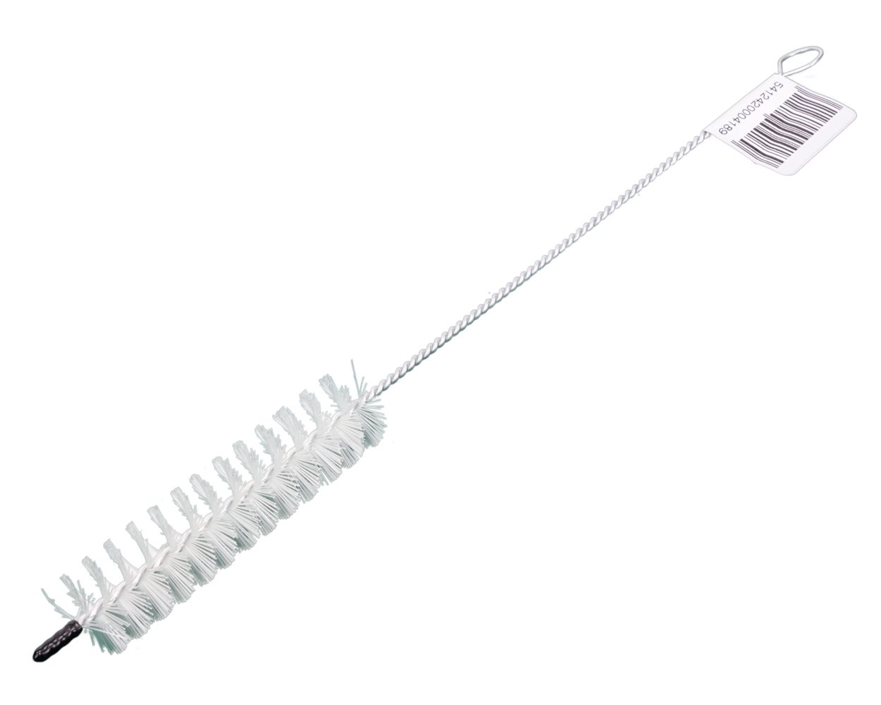 Goupillon D&L - Ramoneur - Brosse à paille Nylon - Blanc avec embout noir - L 30 cm - Différents Ø