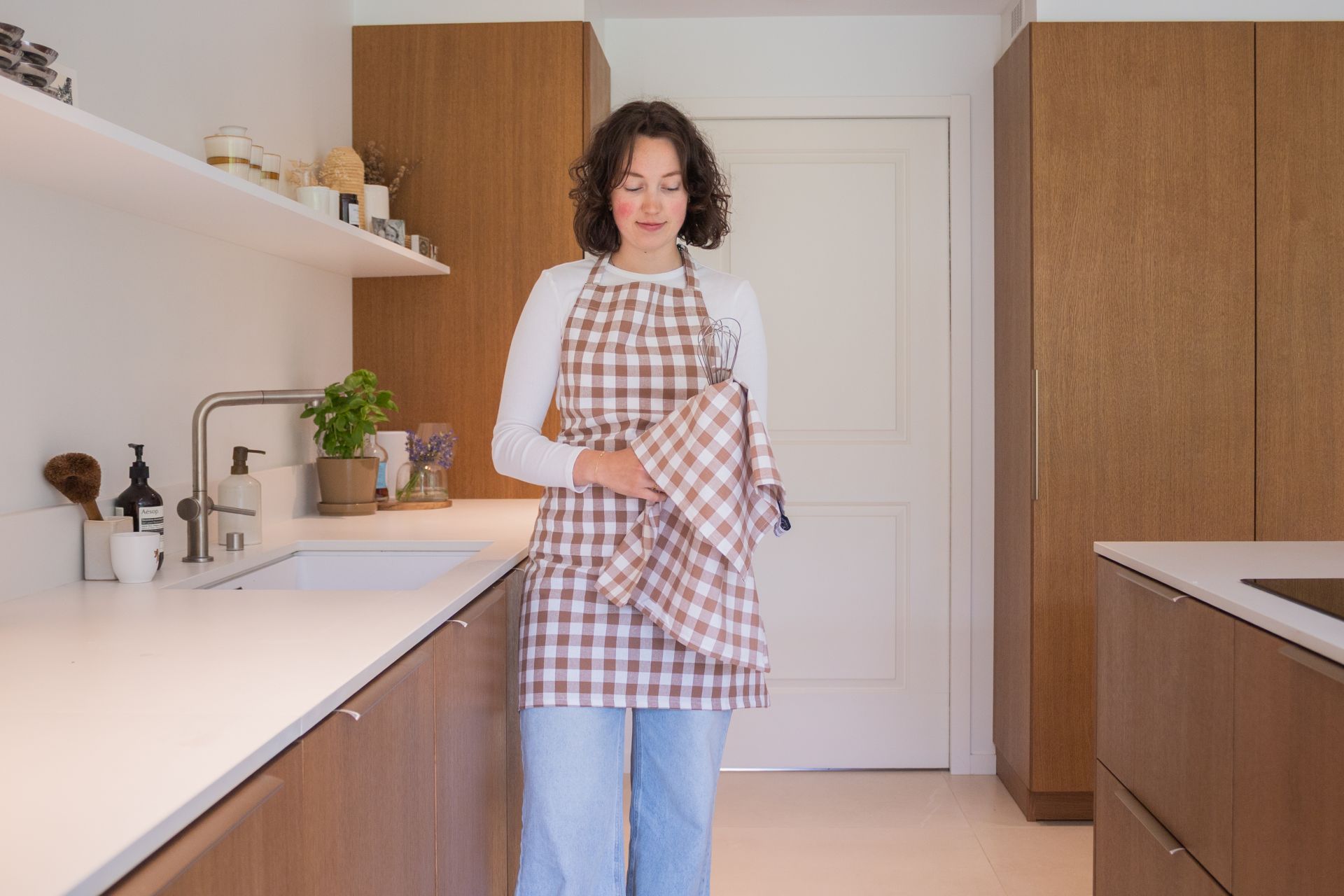 Tiseco Gingham Keukenhanddoek - 50 x 70cm - 100% katoen - 2 Stuks