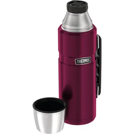 Thermos Stainless King Insulated Bottle – 1.2L – Raspberry Polished