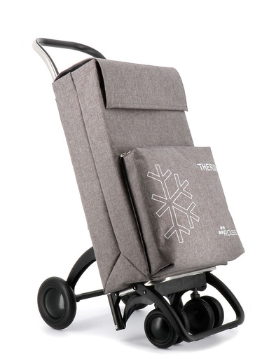 Chariot de courses Rolser Thermo Tweed avec roues avant pivotantes - 4.2 Tour - Marino
