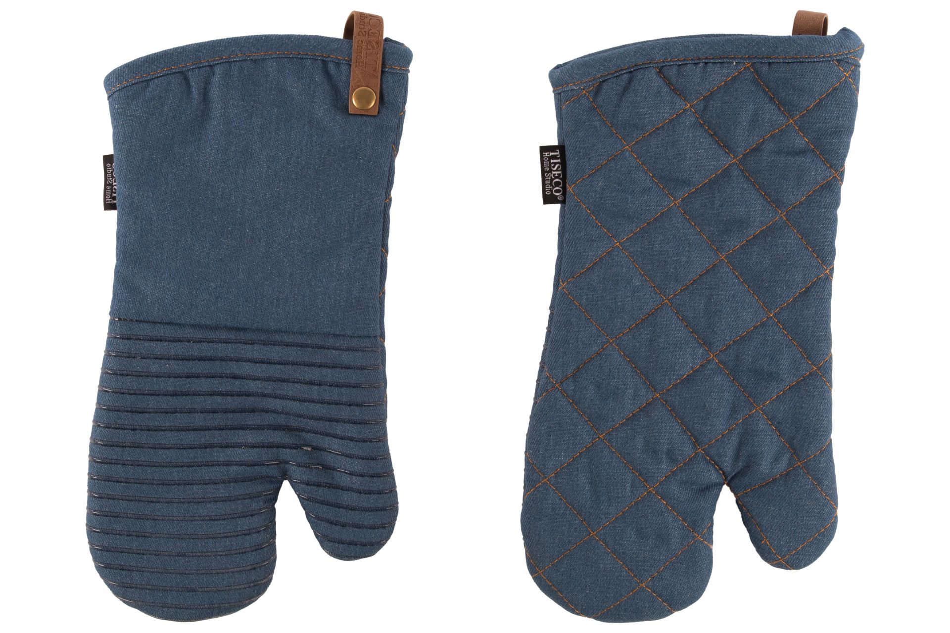 Tiseco Indigo Gant de cuisine - 2 pièces - 33 x 17 cm - Bleu foncé Tiseco Indigo Gant de cuisine - 2 pièces - 33 x 17 cm - Bleu foncé