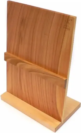 Robert Herder Magnetische Messenblok met Voet - 35,5 x 26 x 15cm - Kersenhout - Exclusief Messen