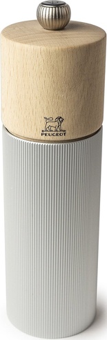 Moulin à poivre manuel Peugeot Line Natural - Aluminium - 18cm