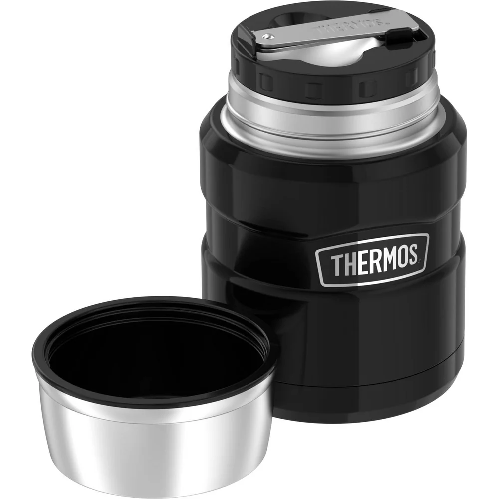 Thermos Stainless King Voedseldrager - Charcoal Black Polished