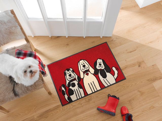 Kleen-Tex Wash+Dry Design Wasbare Deurmat - Three Dogs