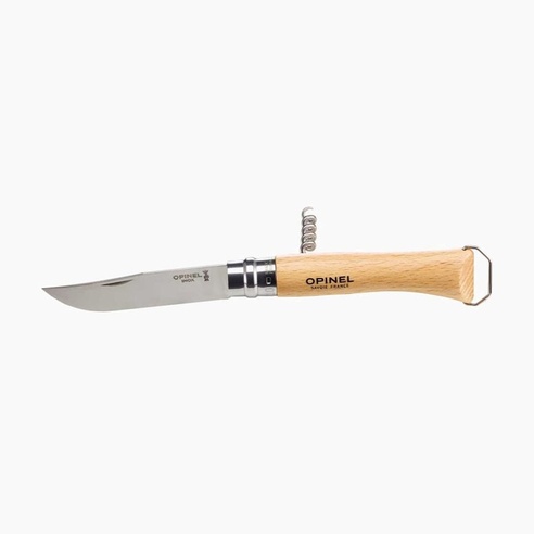 Opinel Zakmes N°10 met Kurkentrekker en Flesopener