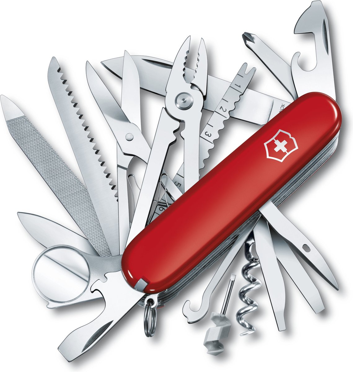 Victorinox Swiss Champ Zwitsers Zakmes - 33 Functies - 91mm - Rood