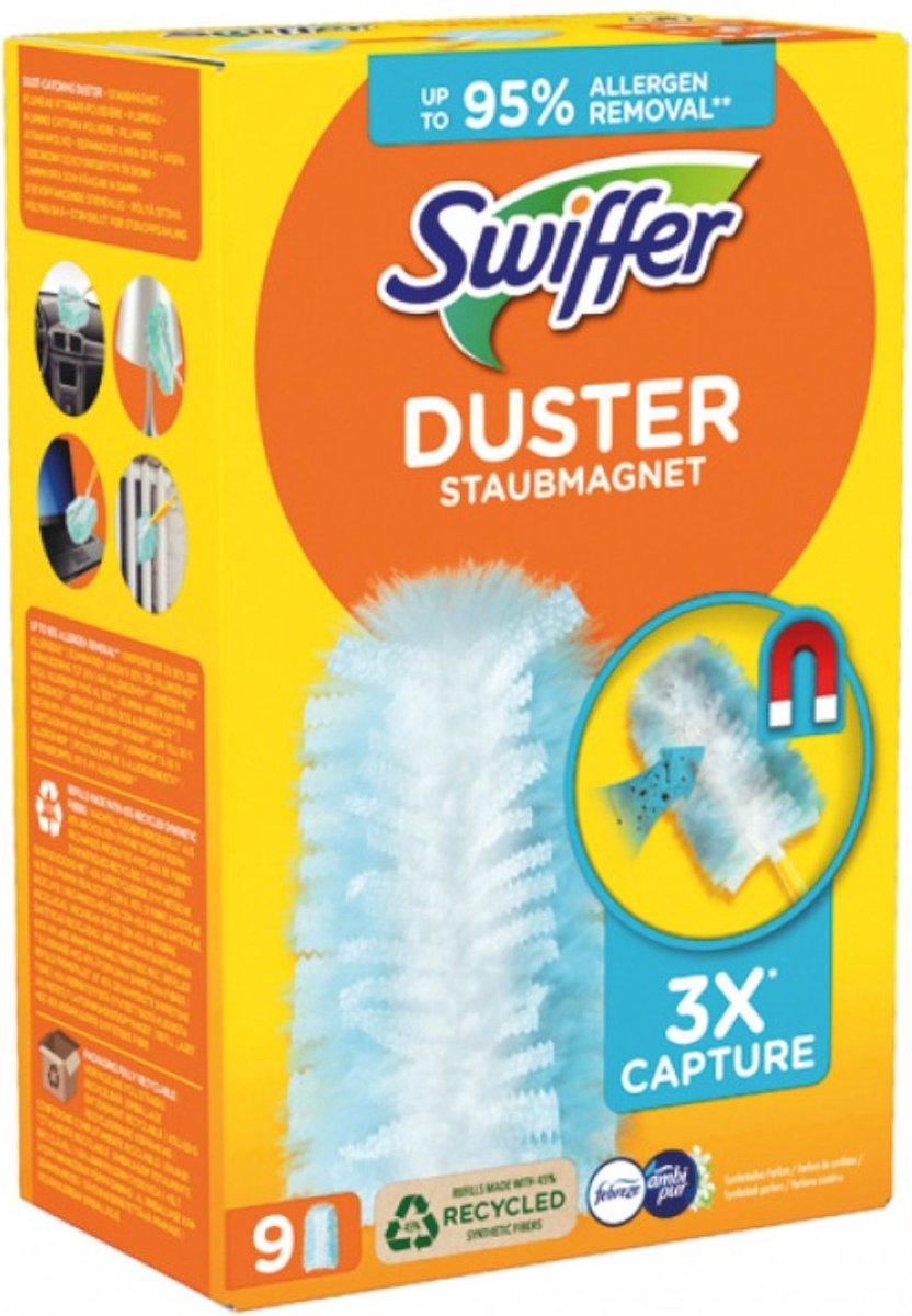 Swiffer Duster Navul Stofdoekjes - Febreze - 9 Stuks