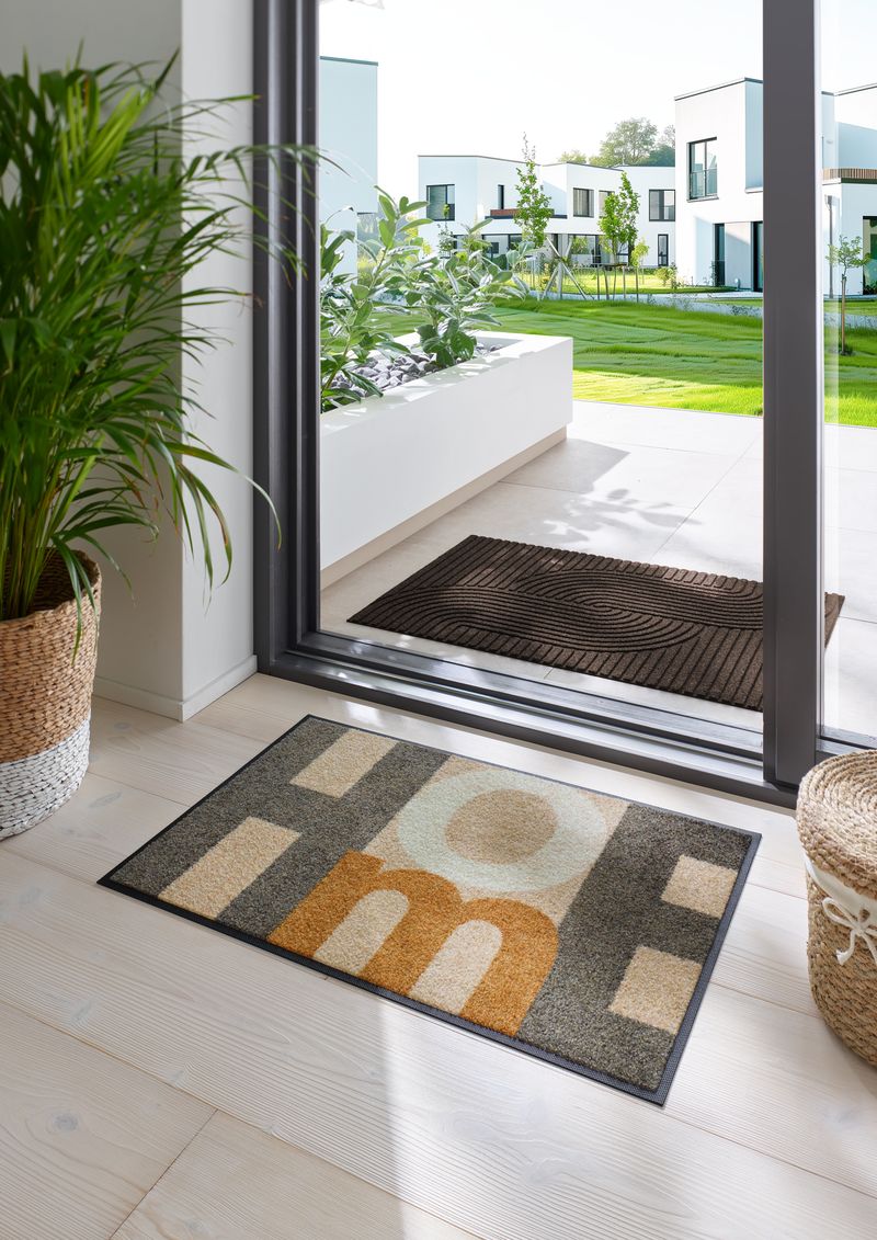 Kleen-Tex Wash+Dry Wasbare Deurmat - Home Letters - 50x75cm