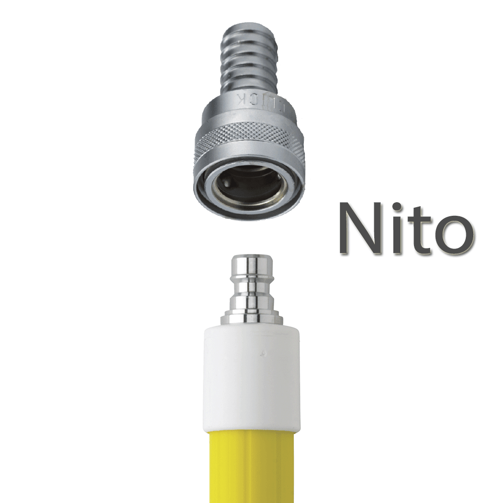 Vikan Telescoopsteel Waterdoorvoer 1615 - 2780 mm - Ø 32mm - Nito Aansluiting