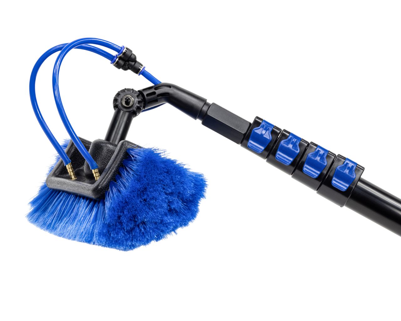 D&L Vijfzijdige Was Borstel Waterdoorlatend - 28cm - Blauw