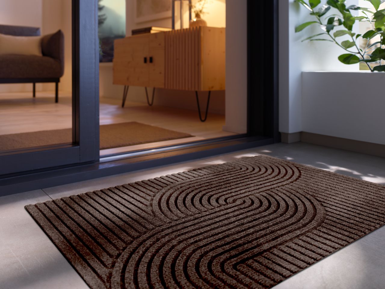 Kleen-Tex Dune Deurmat voor binnen en buiten - Loop dark brown