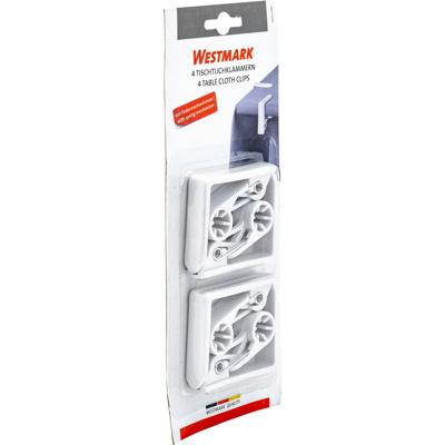 Westmark Tafelkleedklemmen - 4 Stuks - met Veermechanisme