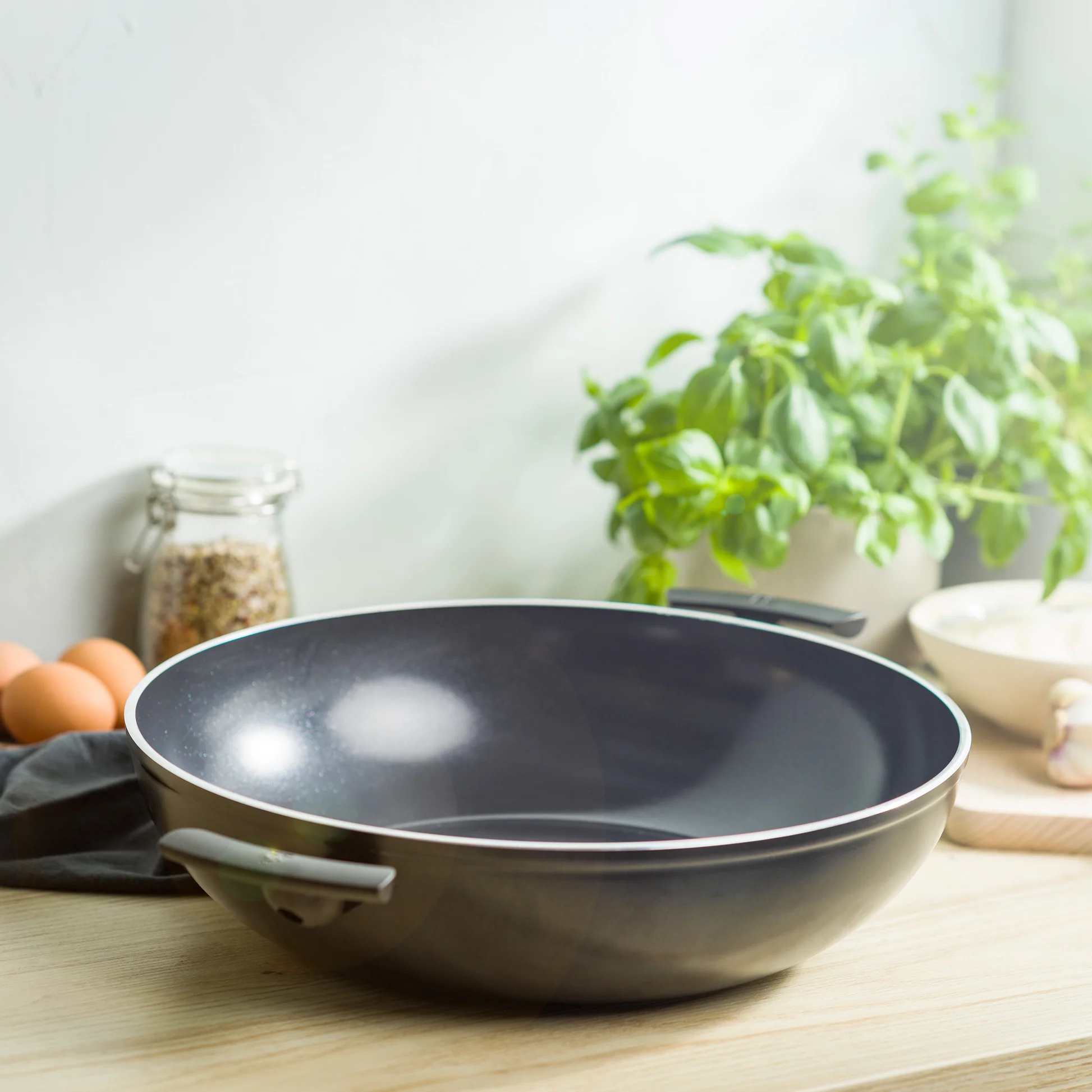 BK Easy Induction Céramique Wok (Wadjan) – 36 cm – Sans PFAS