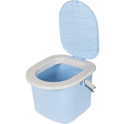 Branq Toiletemmer Draagbaar met Deksel - 15,5L