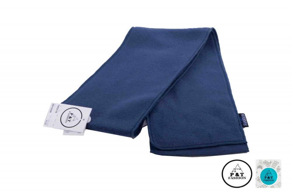 P&T Kinder Sjaal - Micro Fleece - Petrol - 140 x 16 cm