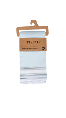Tiseco Herenzakdoeken Regal 3 - 42x42cm - 3 Stuks - 100% Katoen