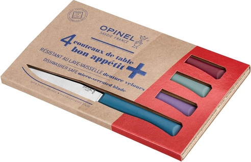 Opinel N°125 Bon Appétit+ Tafelmessen Set 4-delig - Rvs - Kartel