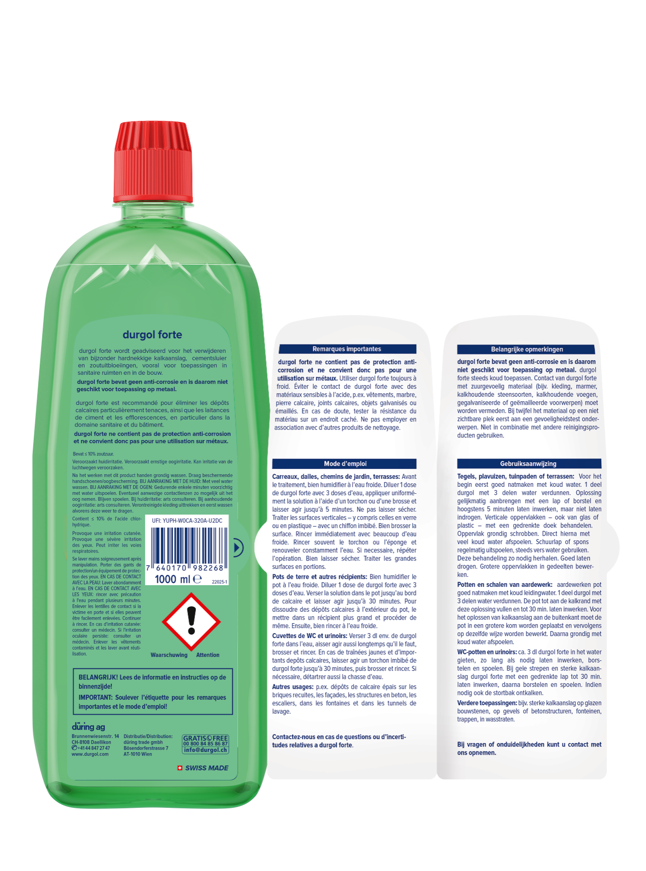 Durgol Forte - Extra Sterke Ontkalker - 1L