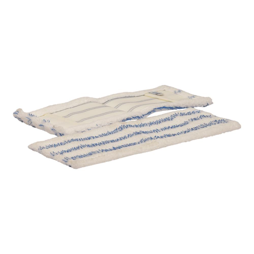Vloermop Microvezel - 42cm - Wit/Blauw Gestreept