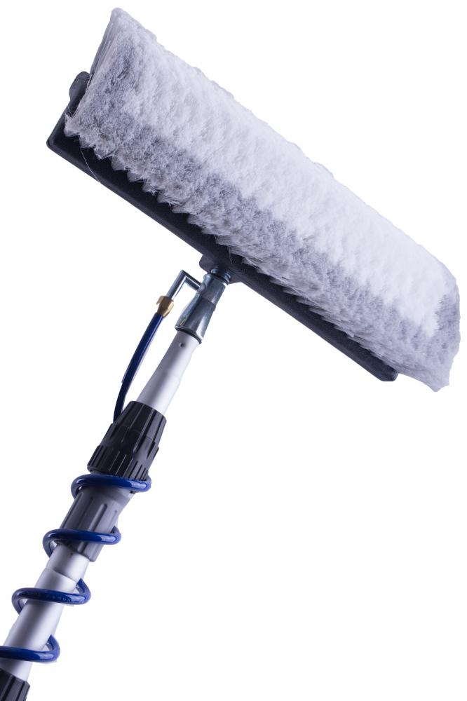 D&L Manche télescopique + Spirale & Distributeur de savon + Brosse de lavage large