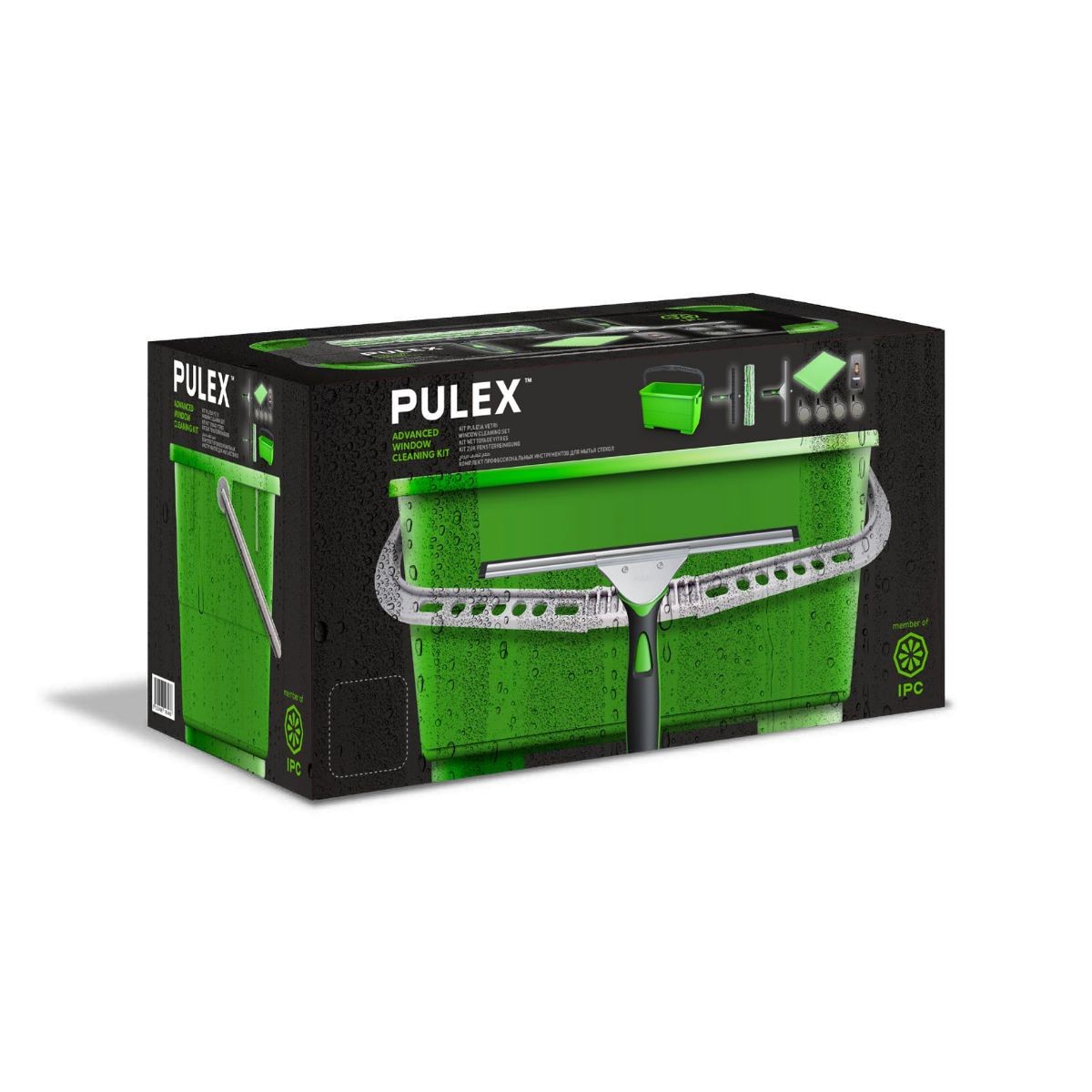 Kit de nettoyage professionnel pour vitres Pulex 6 en 1 – Kit complet pour un nettoyage professionnel des vitres