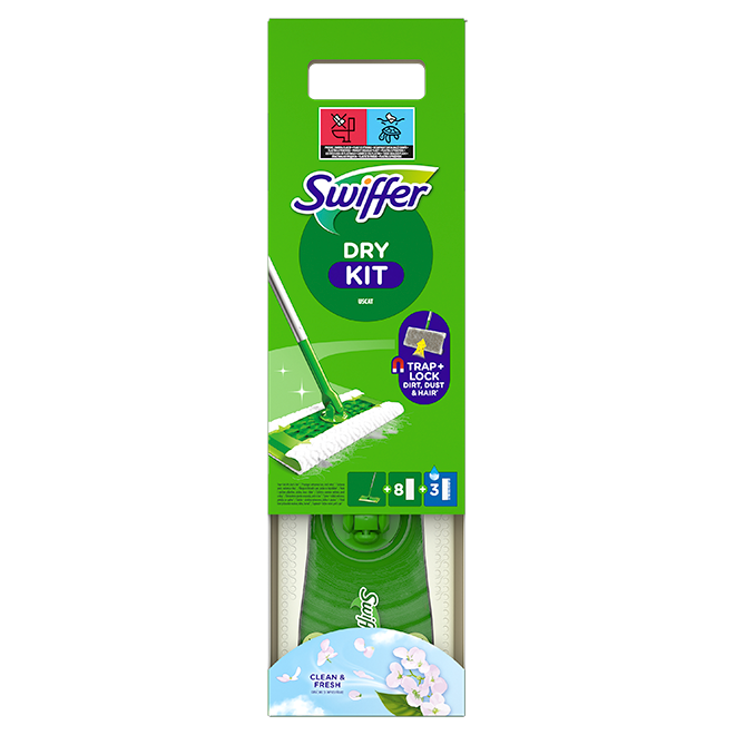Swiffer Vloerreiniger Dry en Wit Kit - Starterkit - Inclusief Navullingen