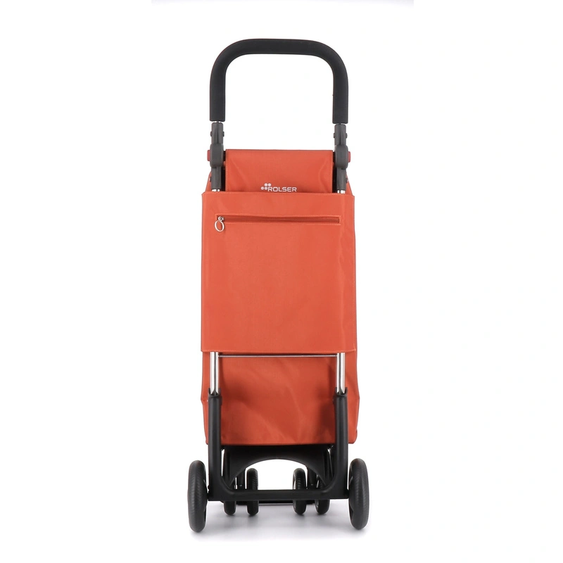 Rolser Boodschappentrolley I-Bag Mf - 4.2 Tour Plus - Roterende Voorwielen - Verstelbare Handgreep - Naranja
